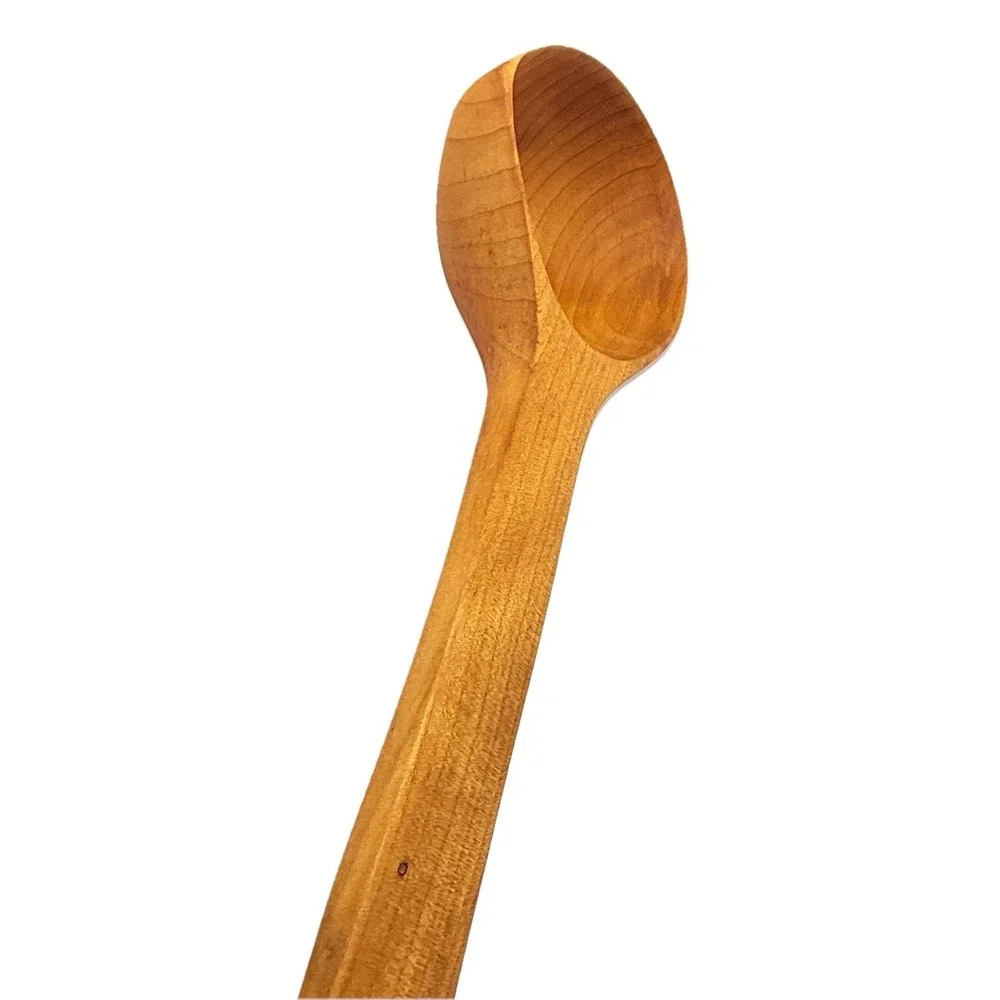 Hand Carved Hickory Ladle Pour Spout Primitive Farmhouse Kitchen Heritageware